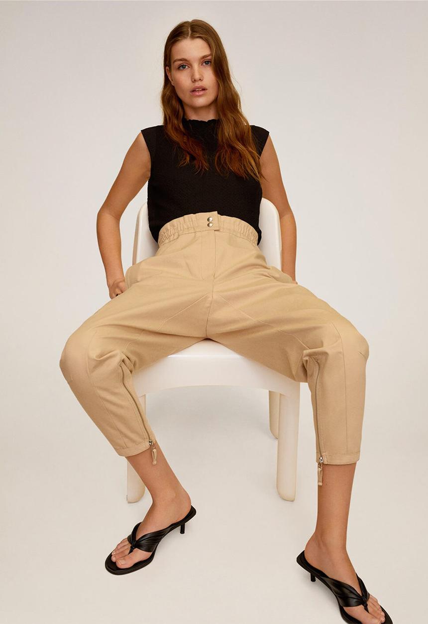 MANGO - Blouse balun - black