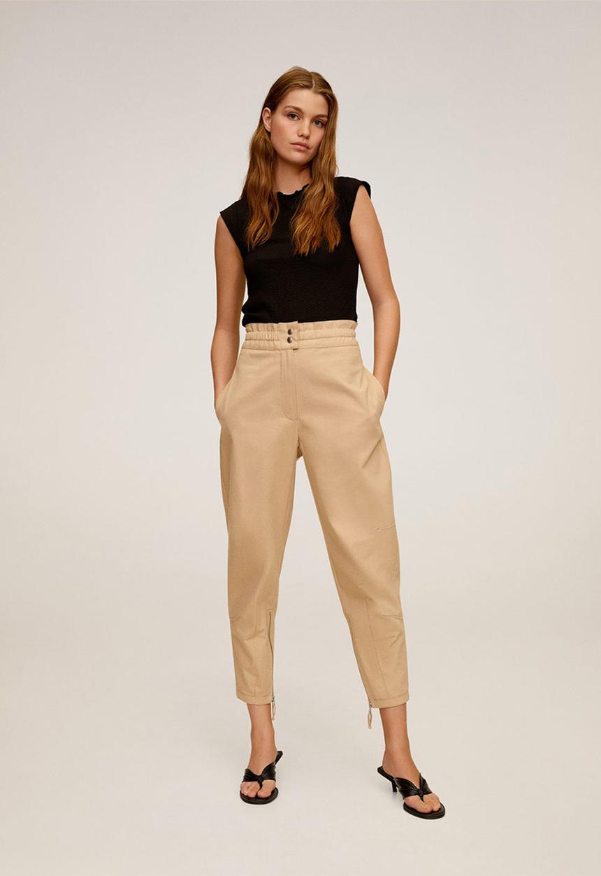 MANGO - Blouse balun - black