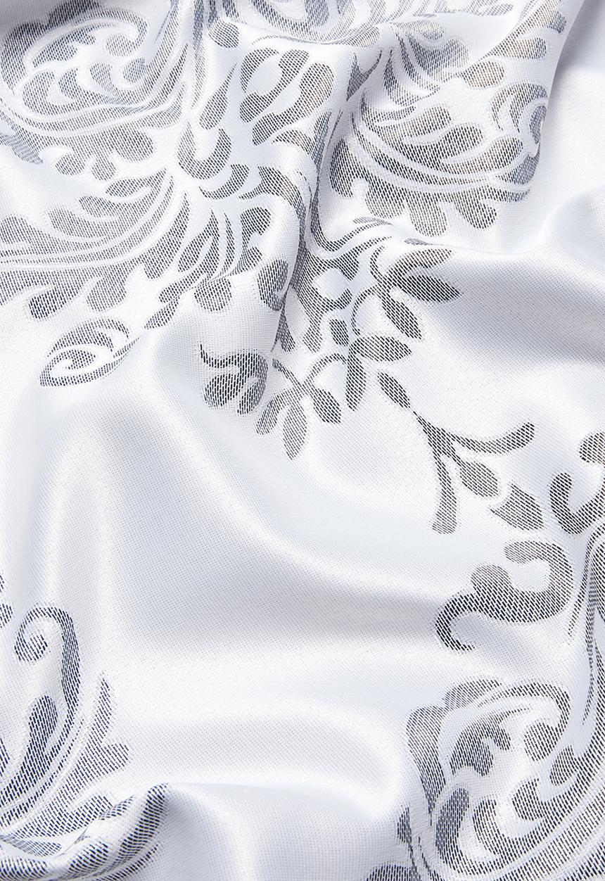 Sixth Floor - Taped lined woven jacquard curtain - grey
