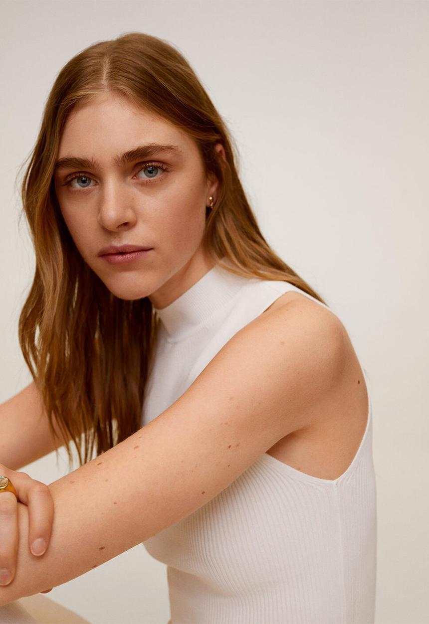MANGO - Top lopez - white
