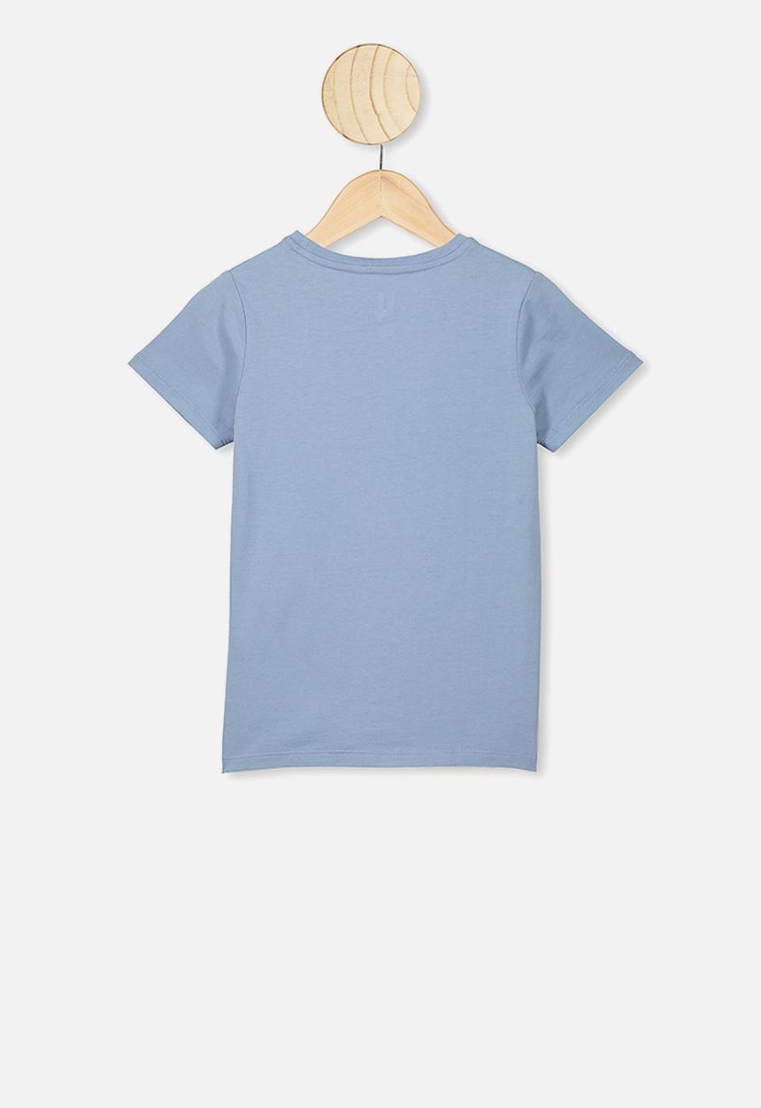 Cotton On - Stevie short sleeve  embellished tee - blue & pink 