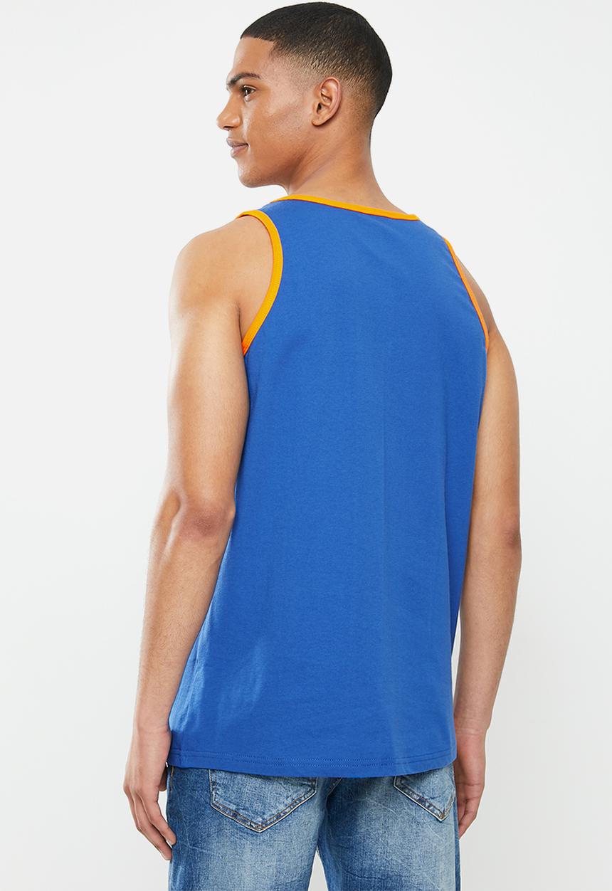 DC - Star vest - blue & orange 