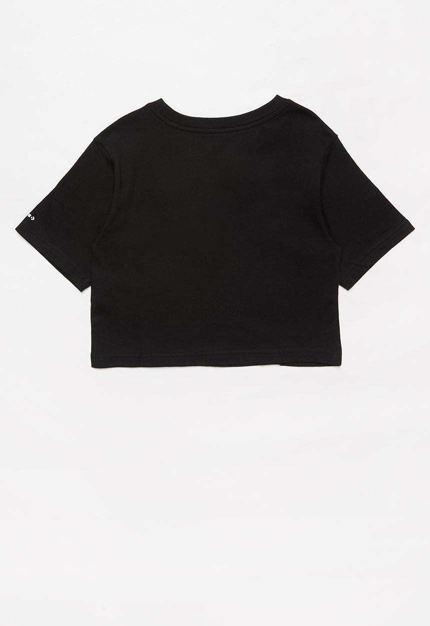 Converse - Converse all star metal boxy tee - black & white