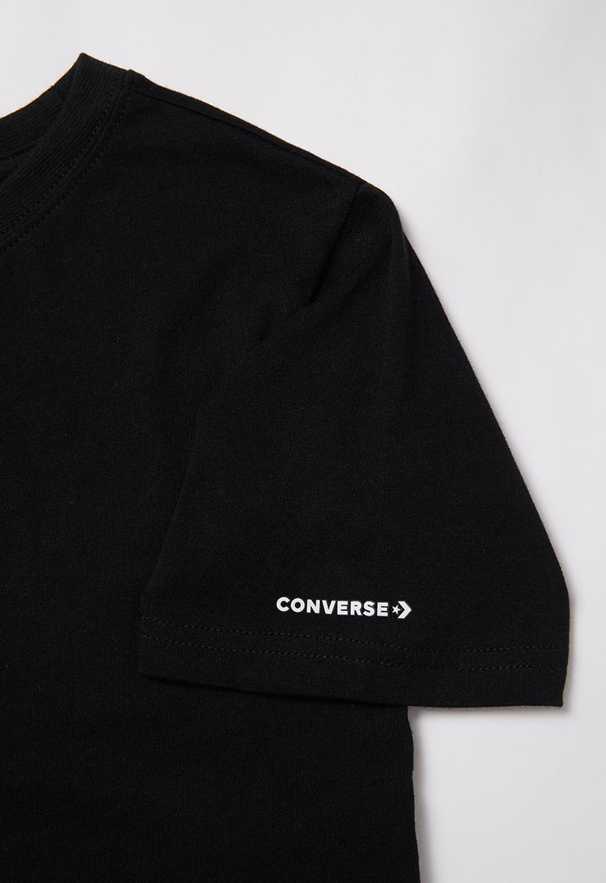 Converse - Converse all star metal boxy tee - black & white