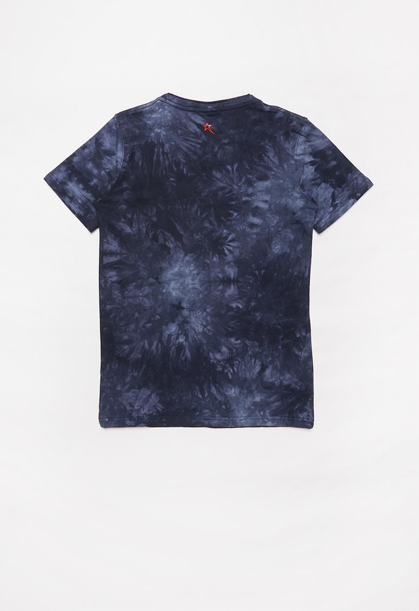 SOVIET - B lowell crew fashion print short sleeve tee - navy