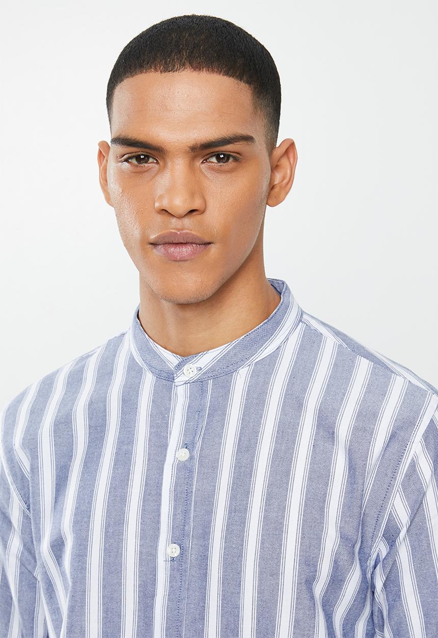 Brave Soul - Raffael shirts - blue & white 