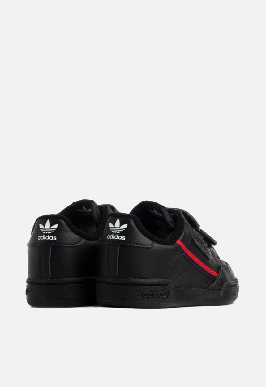 adidas Originals - Infants continental 80 sneakers - core black & scarlet