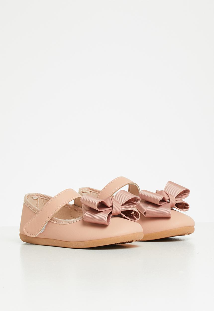 Pop Candy - Girls bow strap pump - pink