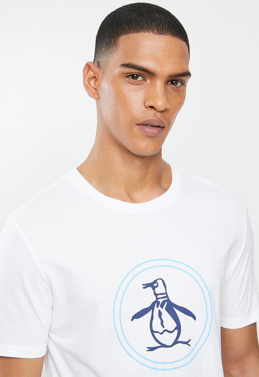 Original Penguin - Circle logo T-shirt -  white