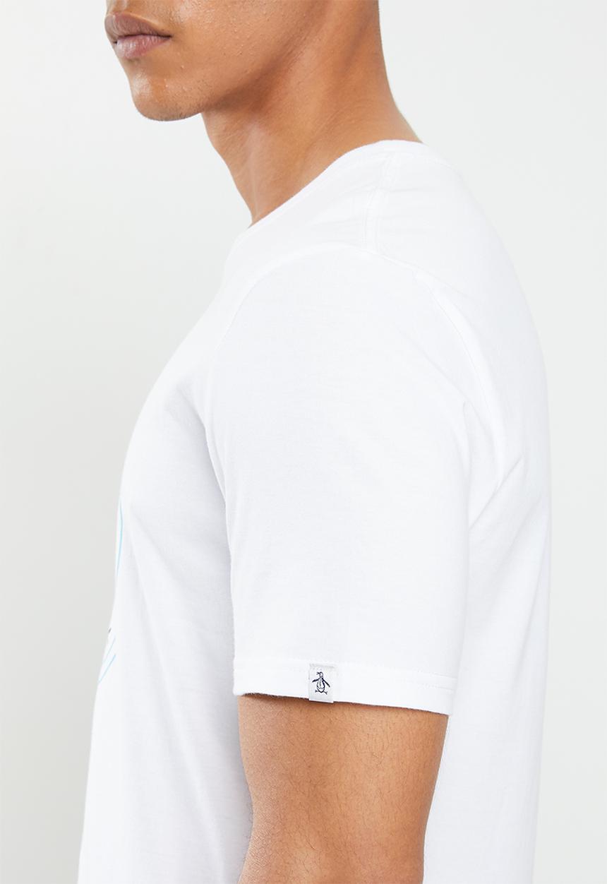 Original Penguin - Circle logo T-shirt -  white