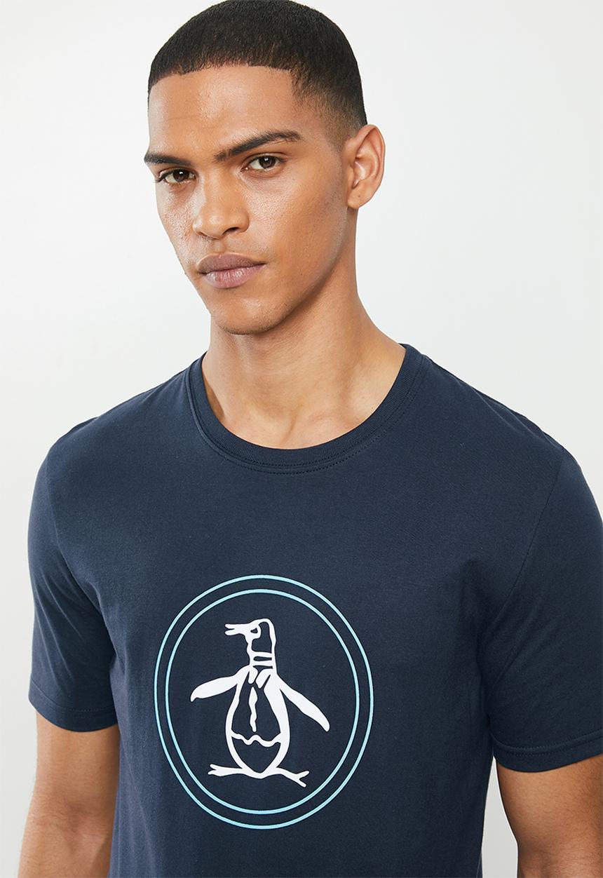 Original Penguin - Circle logo T-shirt - navy