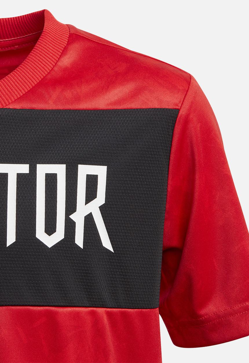 adidas Originals - Predator all over print jersey - vivid red