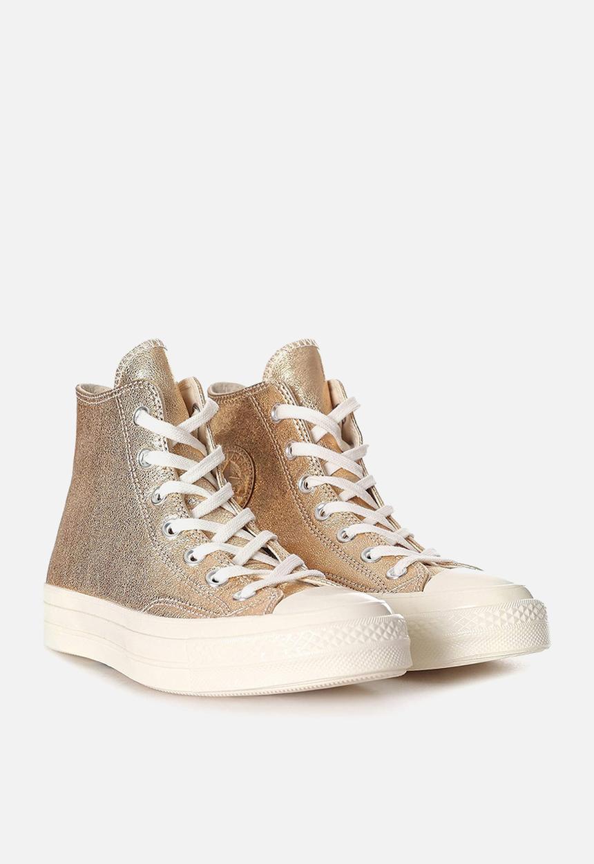 Converse - Chuck Taylor All Star 70's metallic leather hi - rose gold 