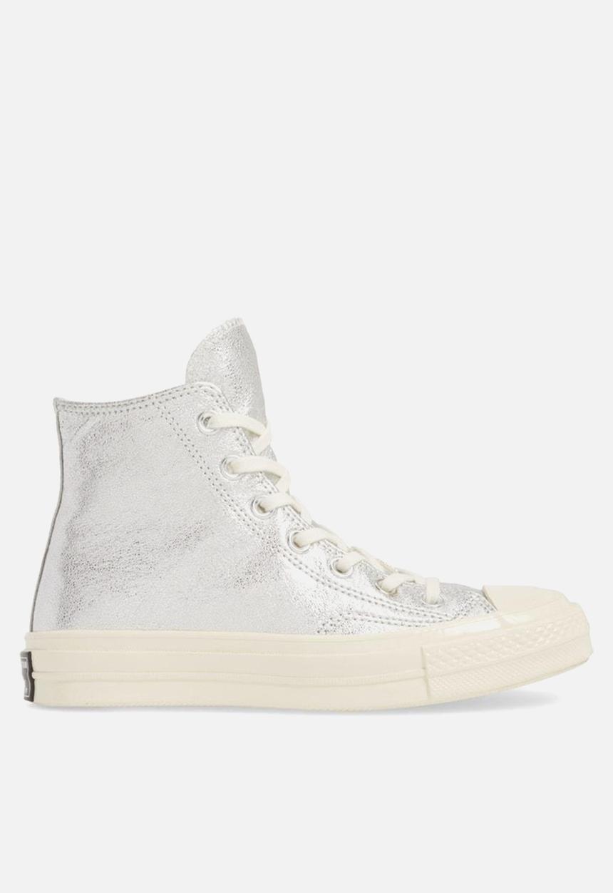 Converse - Chuck Taylor All Star 70's metallic leather hi - silver
