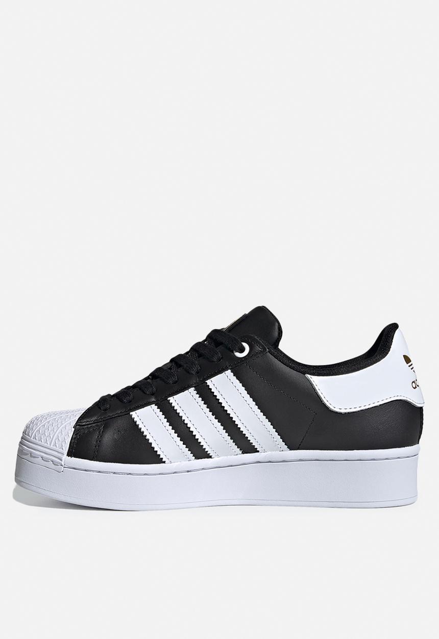 adidas Originals - Superstar plateau - black / white
