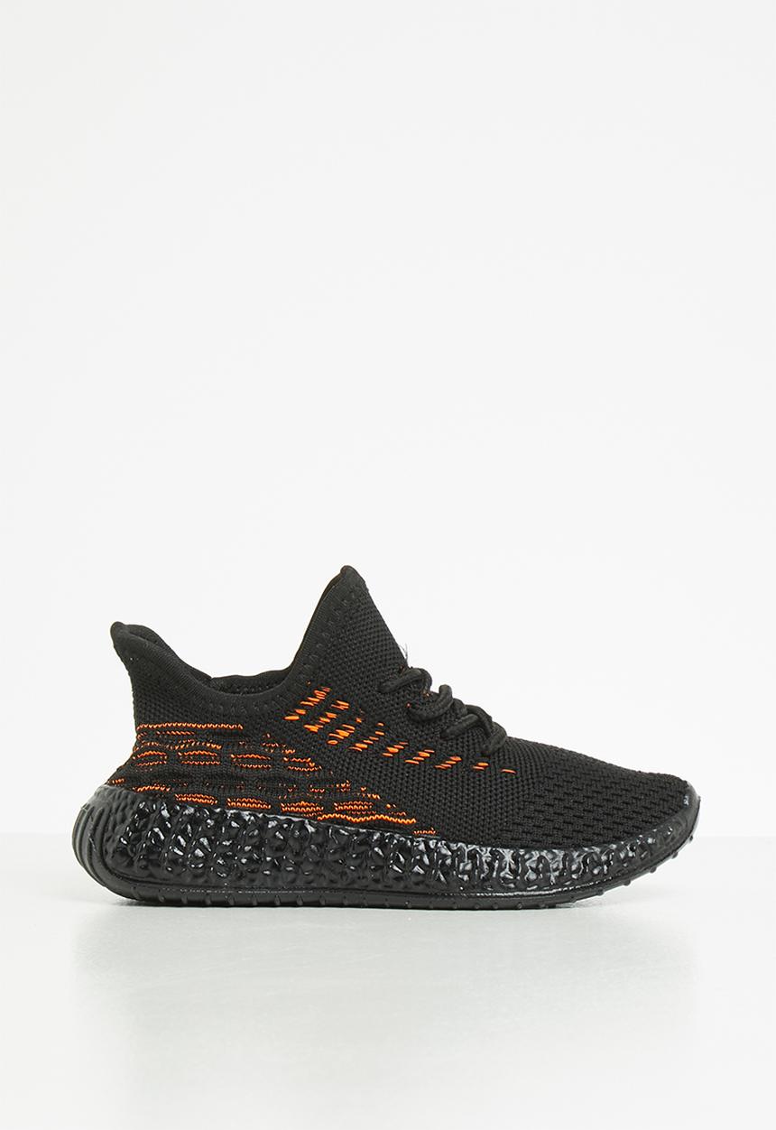 Pop Candy - Boys sneaker - black & orange