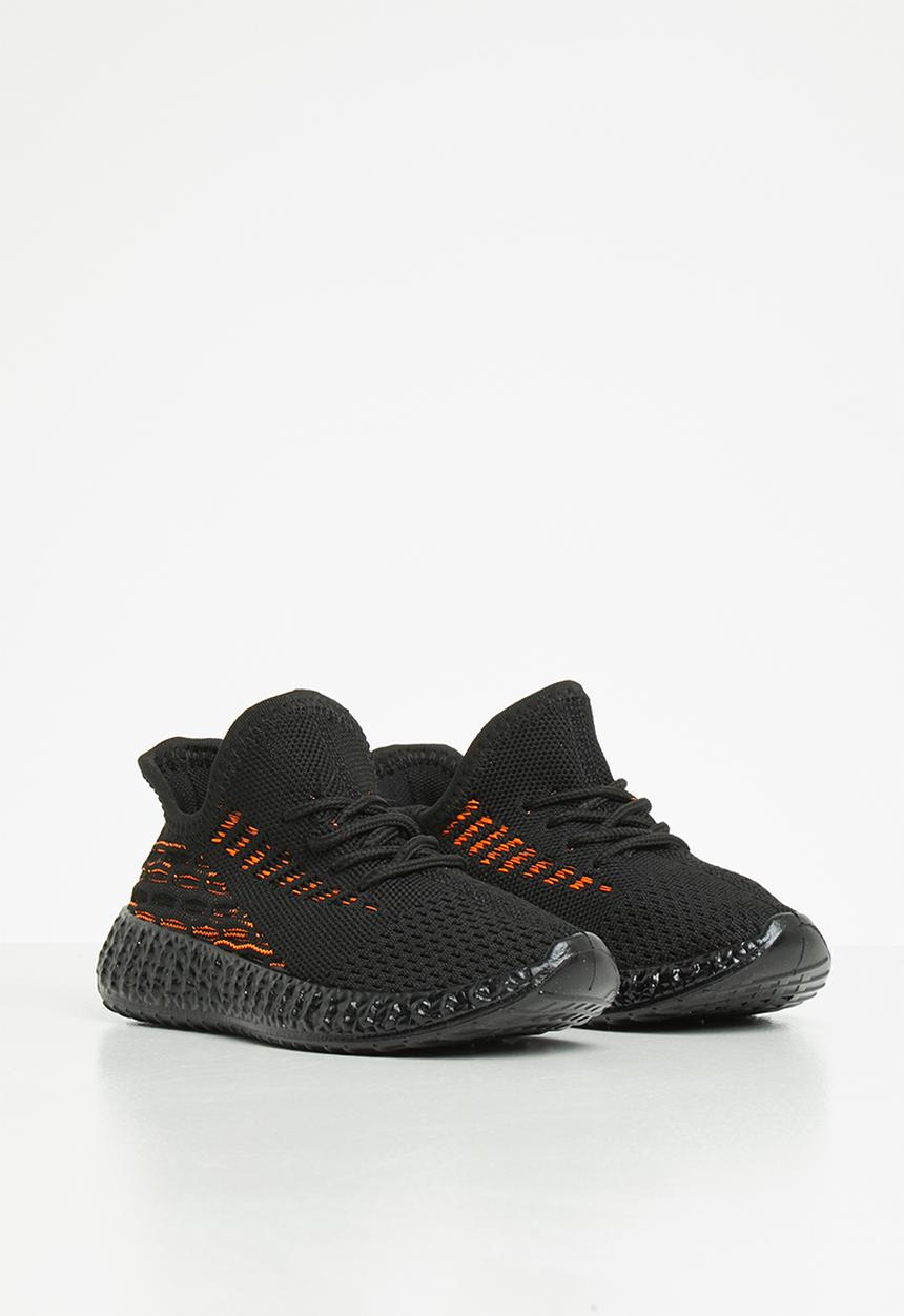 Pop Candy - Boys sneaker - black & orange