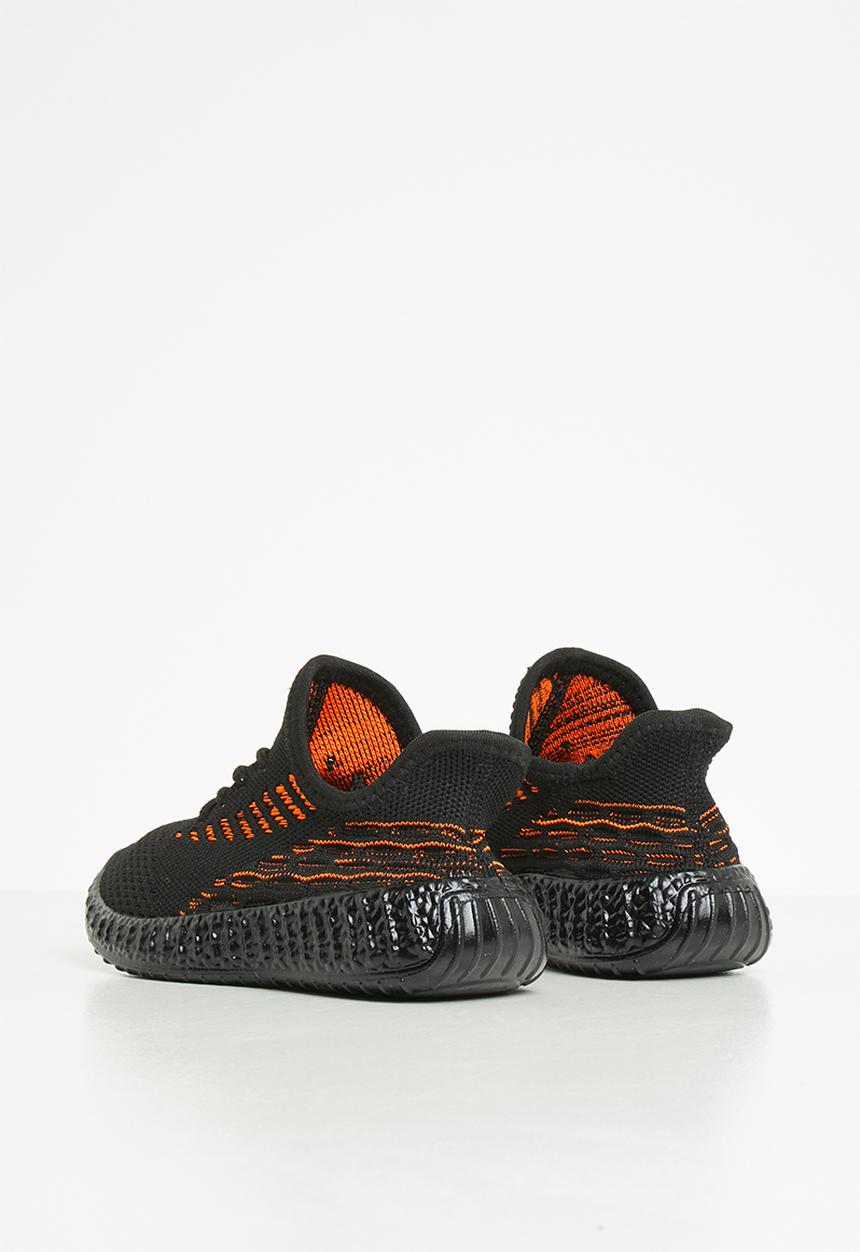 Pop Candy - Boys sneaker - black & orange