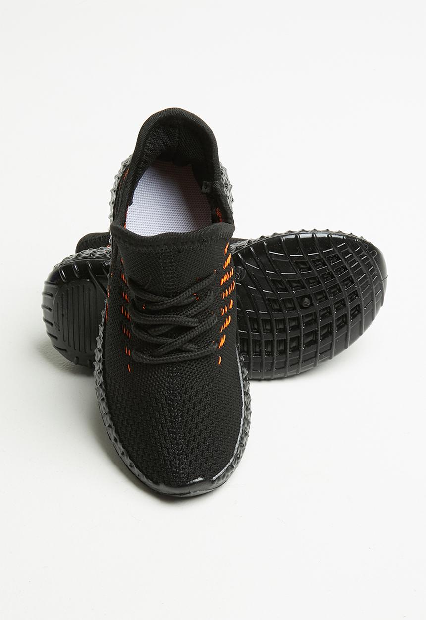 Pop Candy - Boys sneaker - black & orange