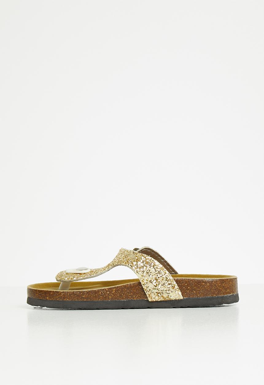 Pop Candy - Girls glitter sandal - gold
