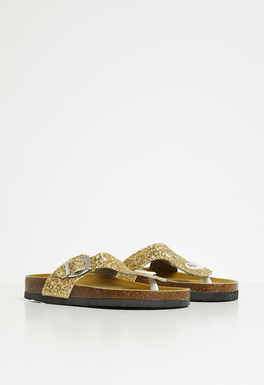 Pop Candy - Girls glitter sandal - gold