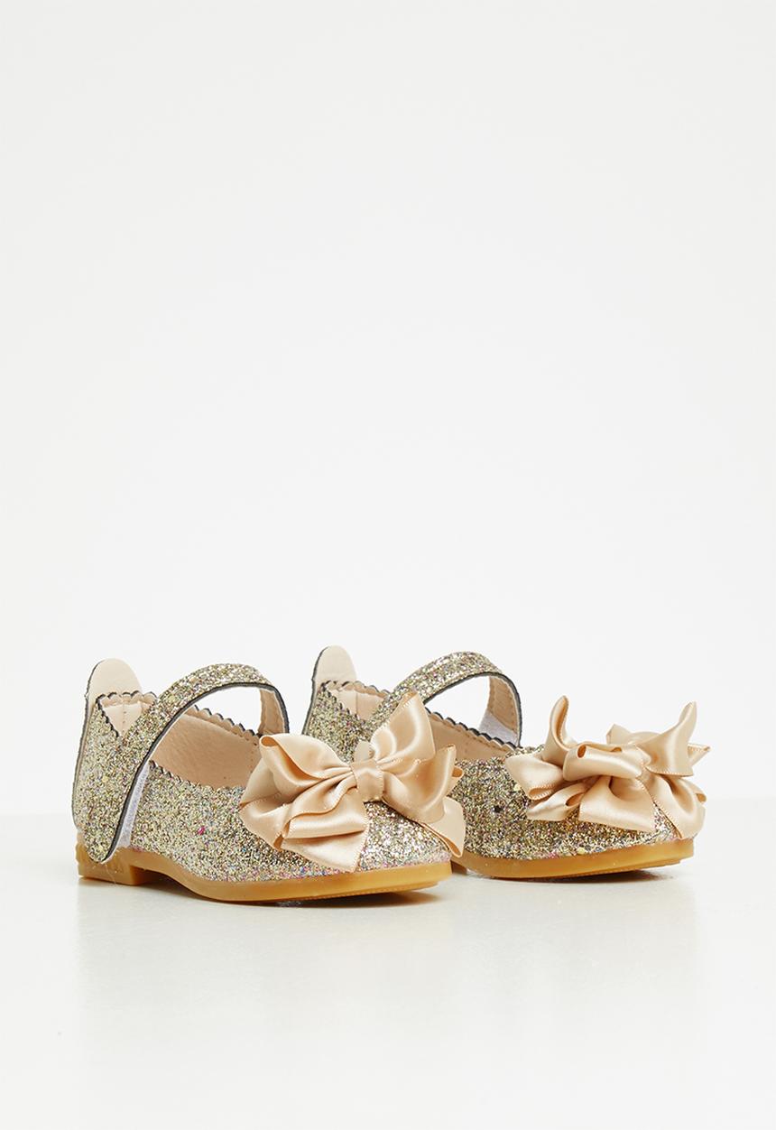 Pop Candy - Girls glitter pump - gold