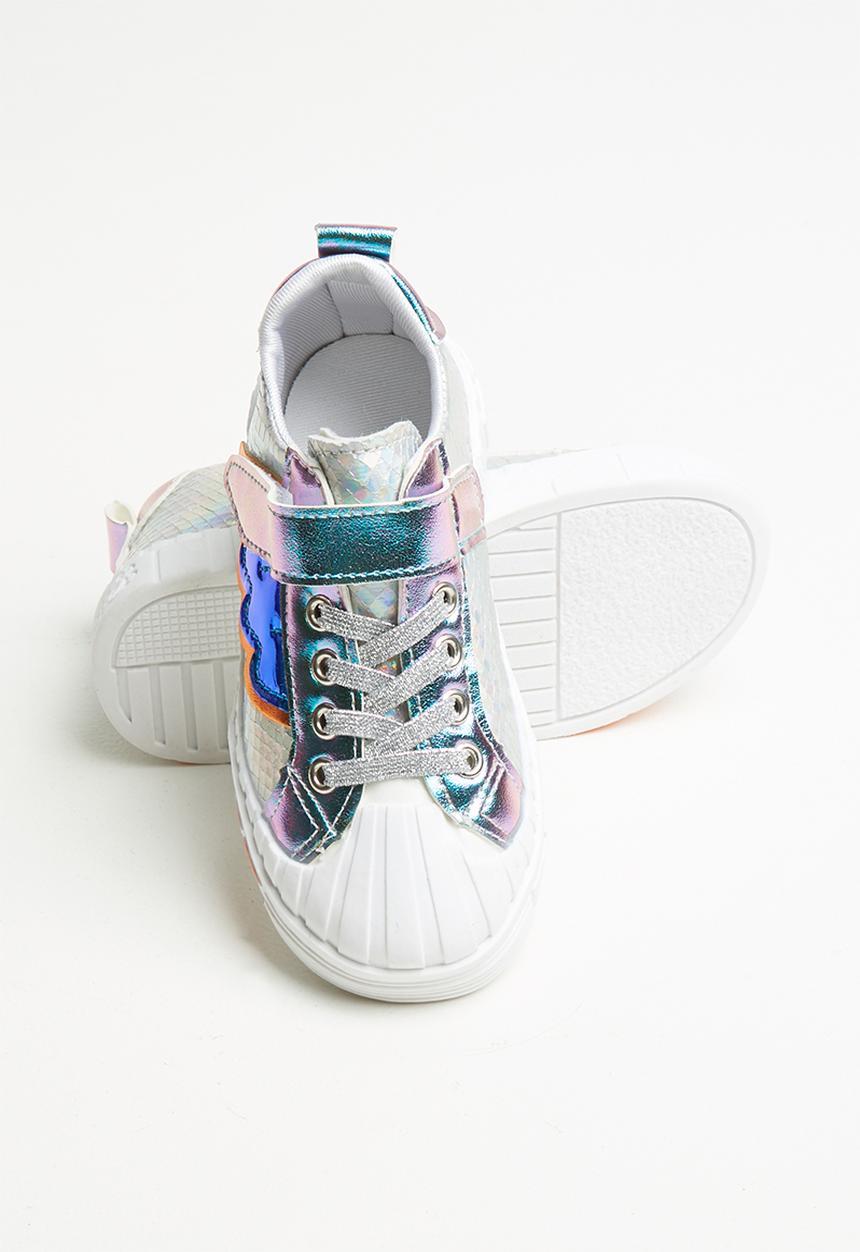 Pop Candy - Girls metallic sneaker - silver