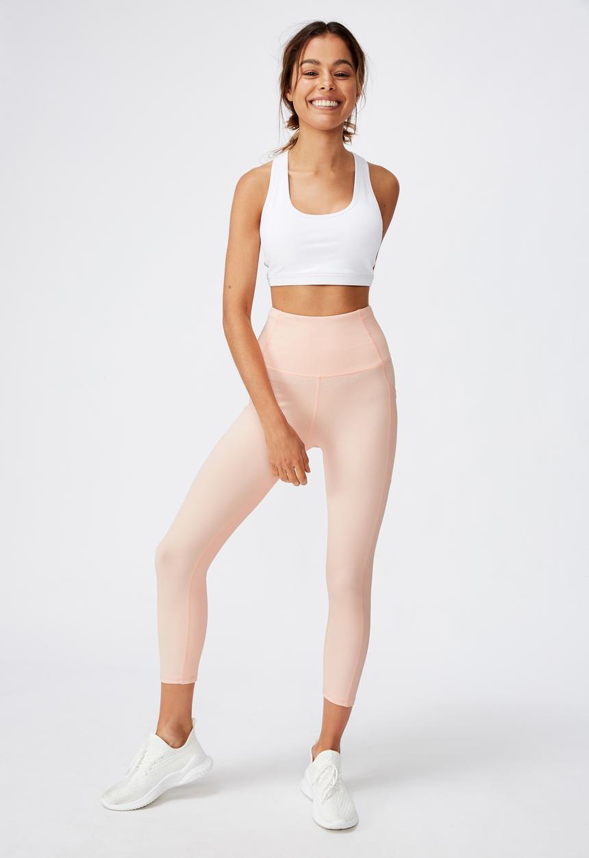 Cotton On - Rib 7/8 tight - pink 