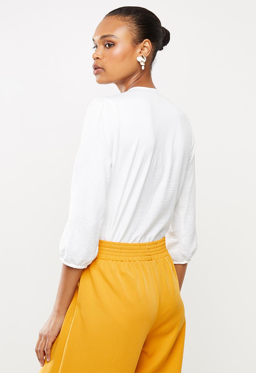 edit - Wrap bodysuit - milk