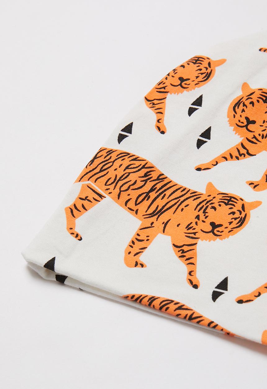Pop Candy - Beanie & snood set - orange & white