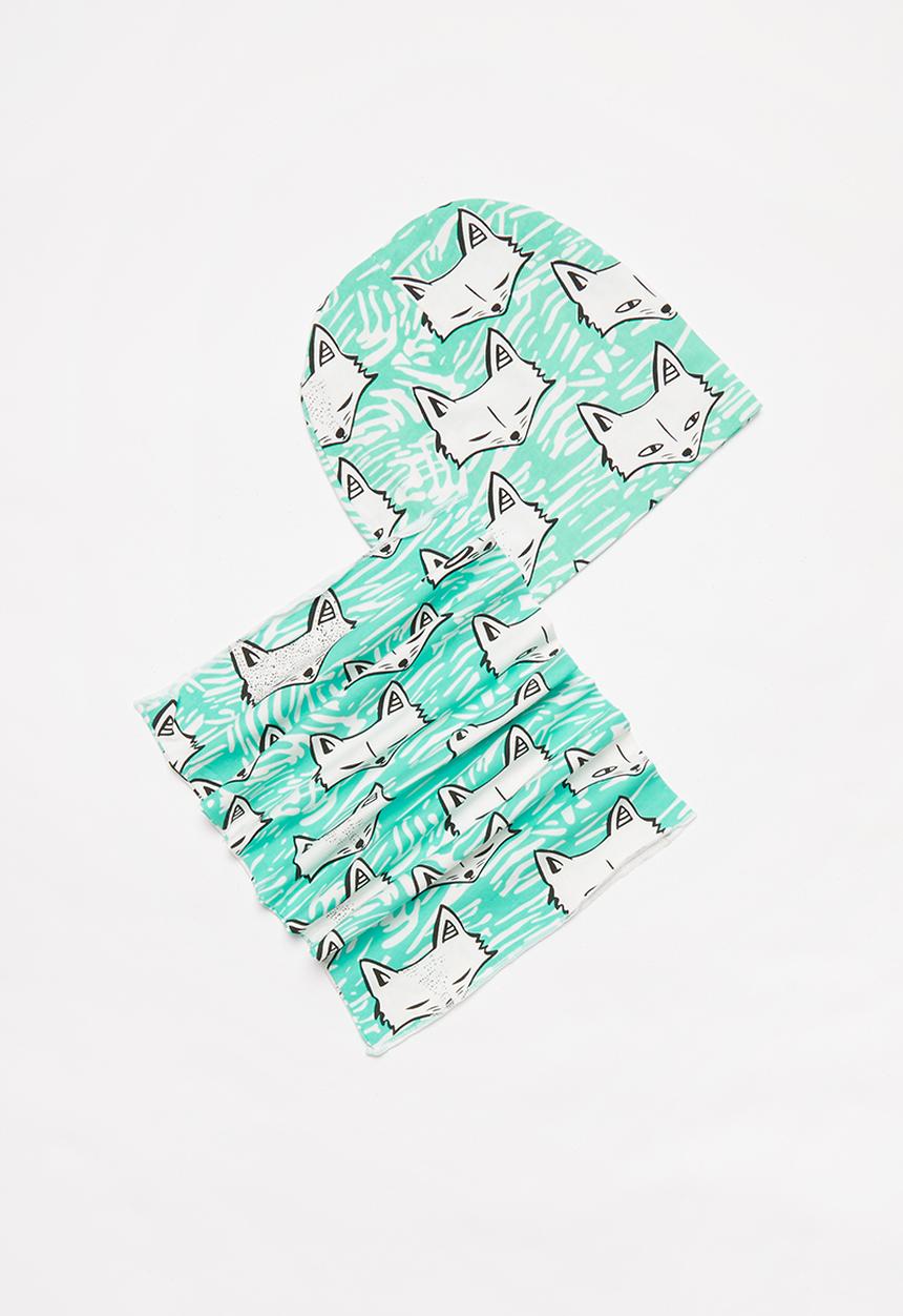 Pop Candy - Beanie & snood set - mint