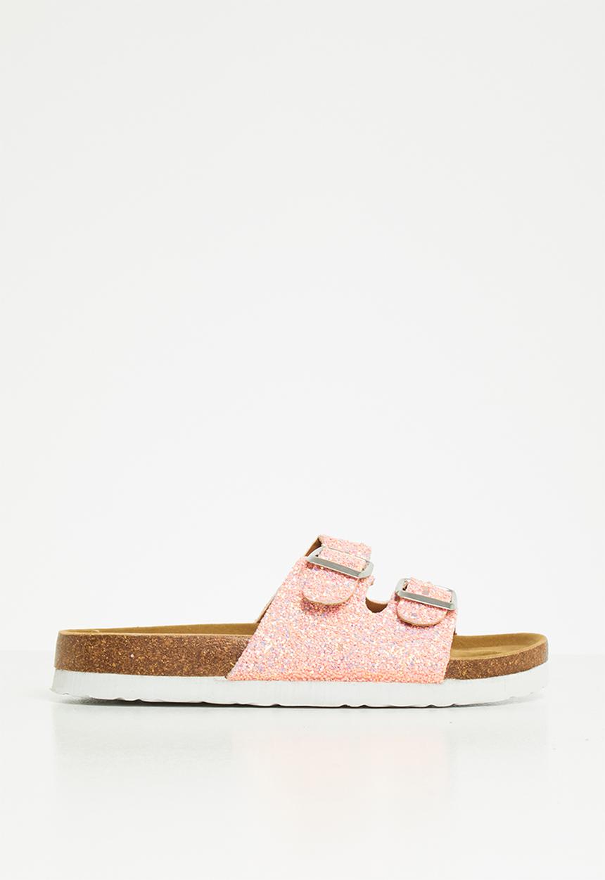 Pop Candy - Girls slip on glitter sandal - pink