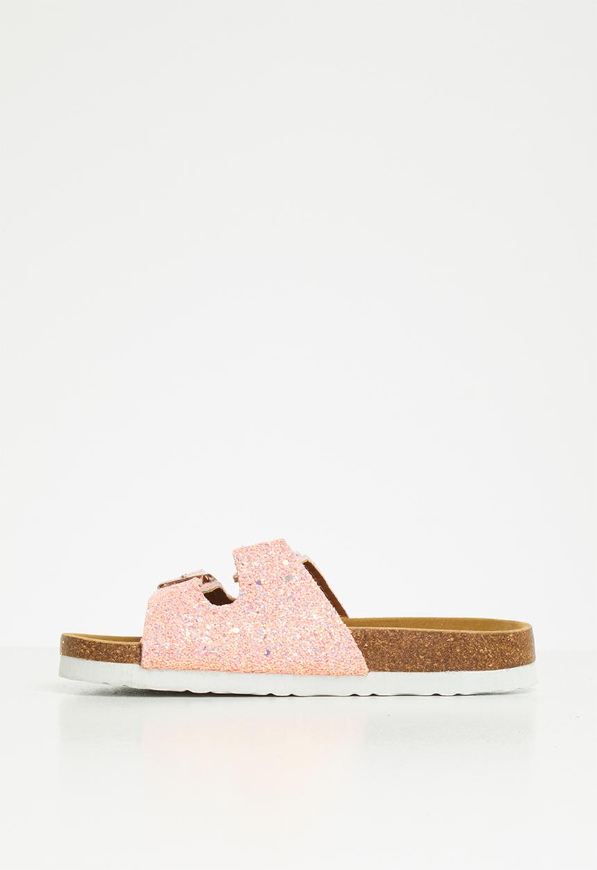 Pop Candy - Girls slip on glitter sandal - pink