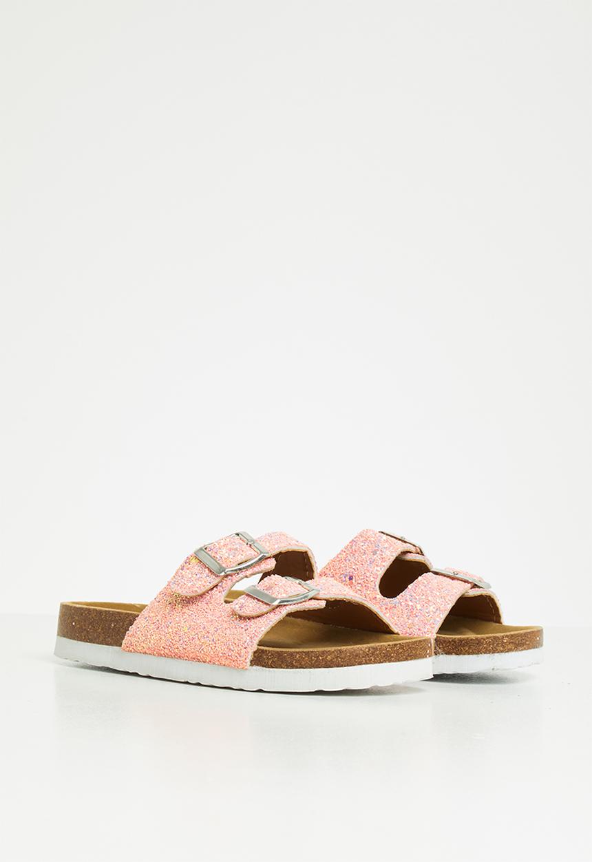 Pop Candy - Girls slip on glitter sandal - pink