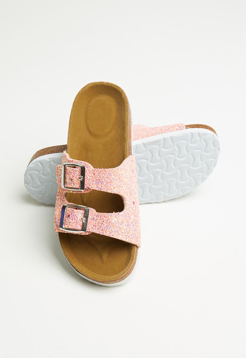 Pop Candy - Girls slip on glitter sandal - pink