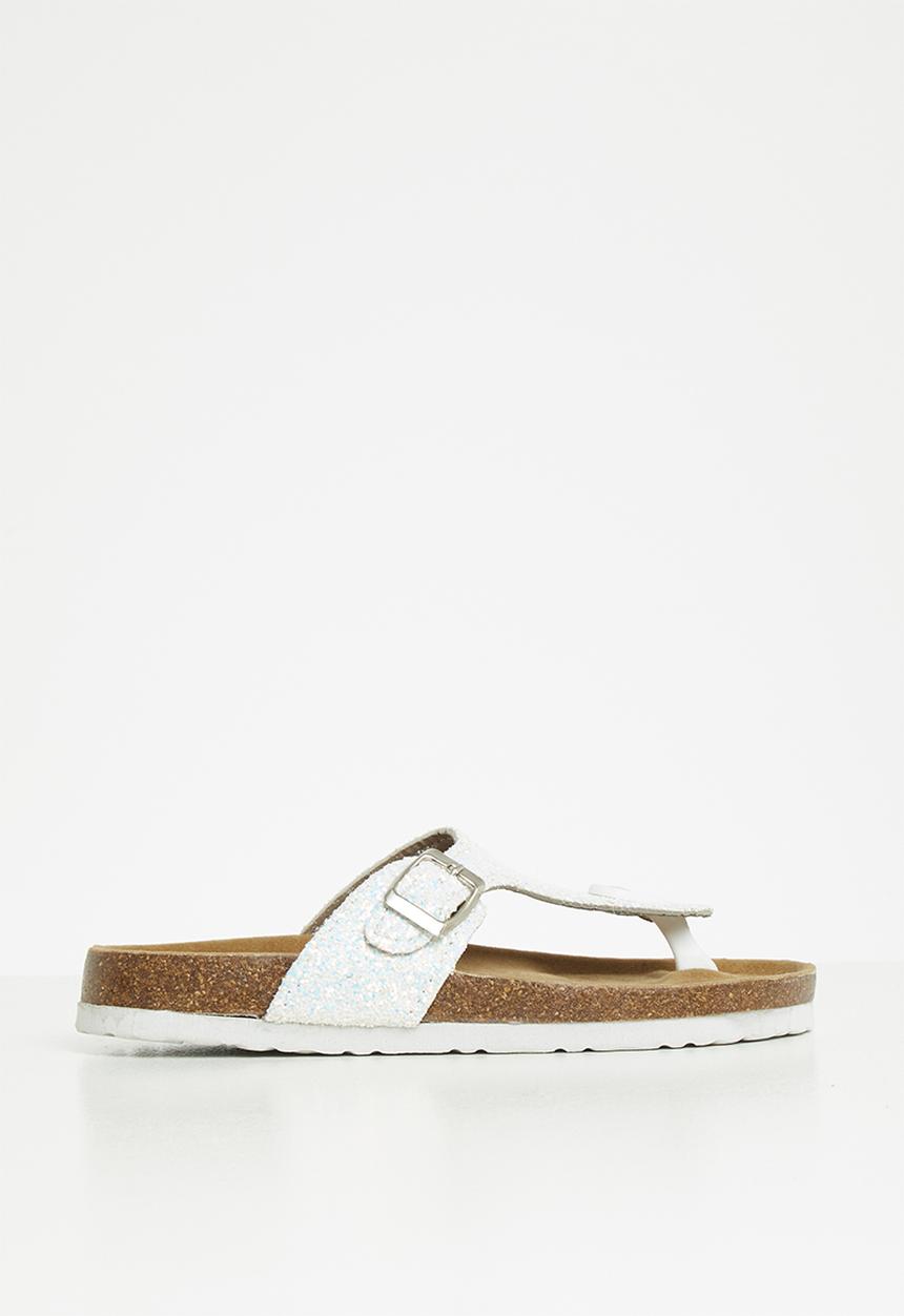 Pop Candy - Girls slip on sandal - white