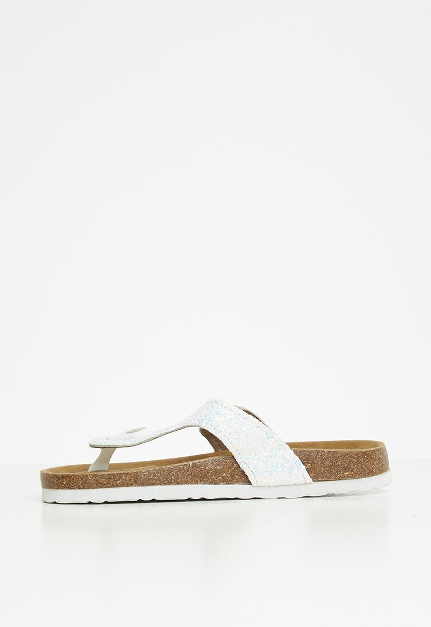 Pop Candy - Girls slip on sandal - white
