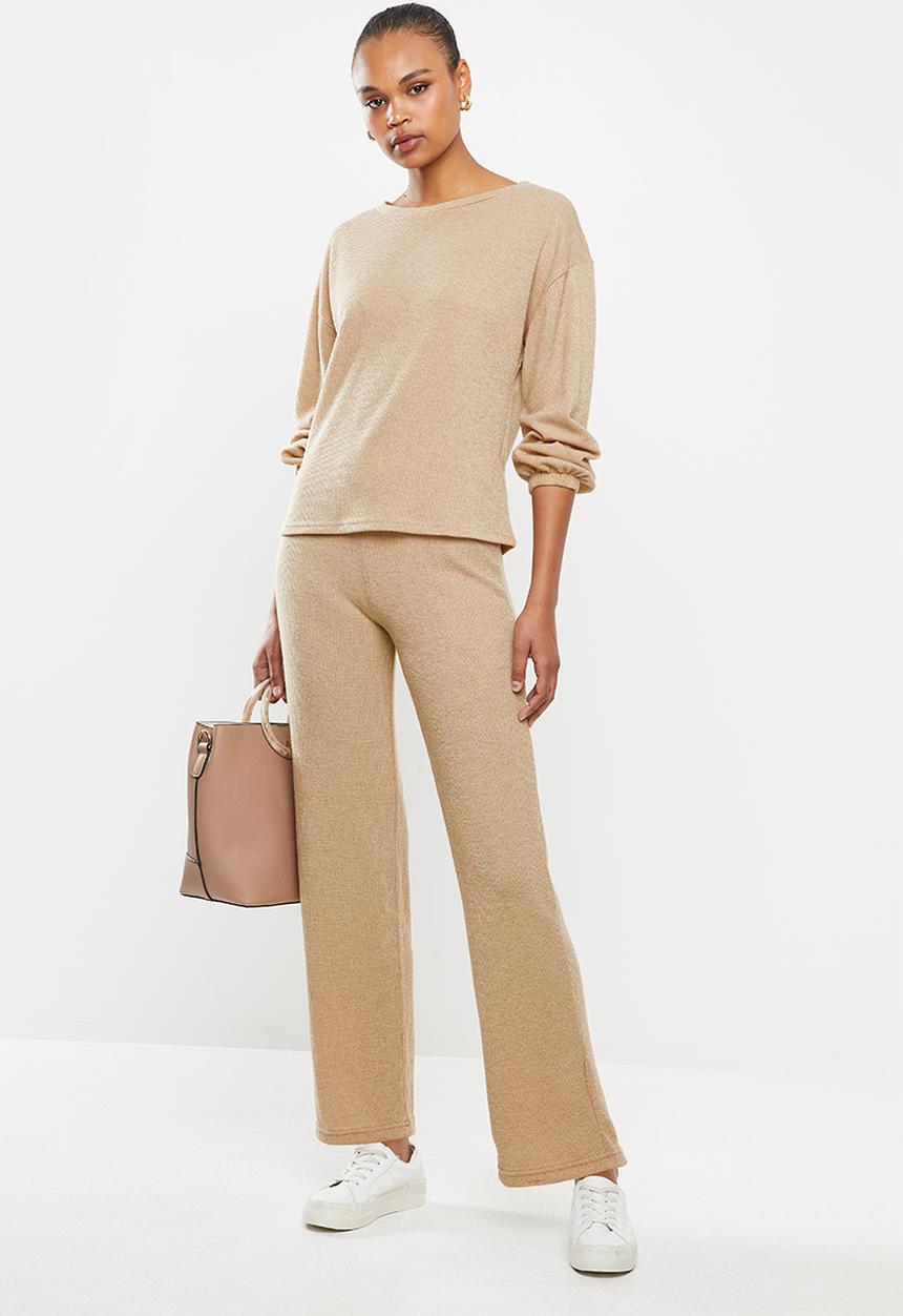 edit - Cosy knit jogger - stone
