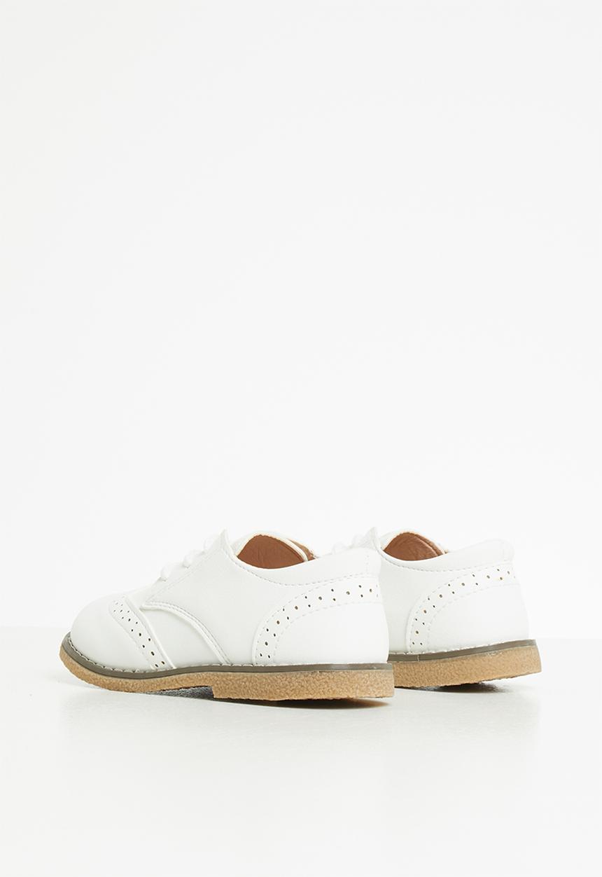 Pop Candy - Boys brogues - white