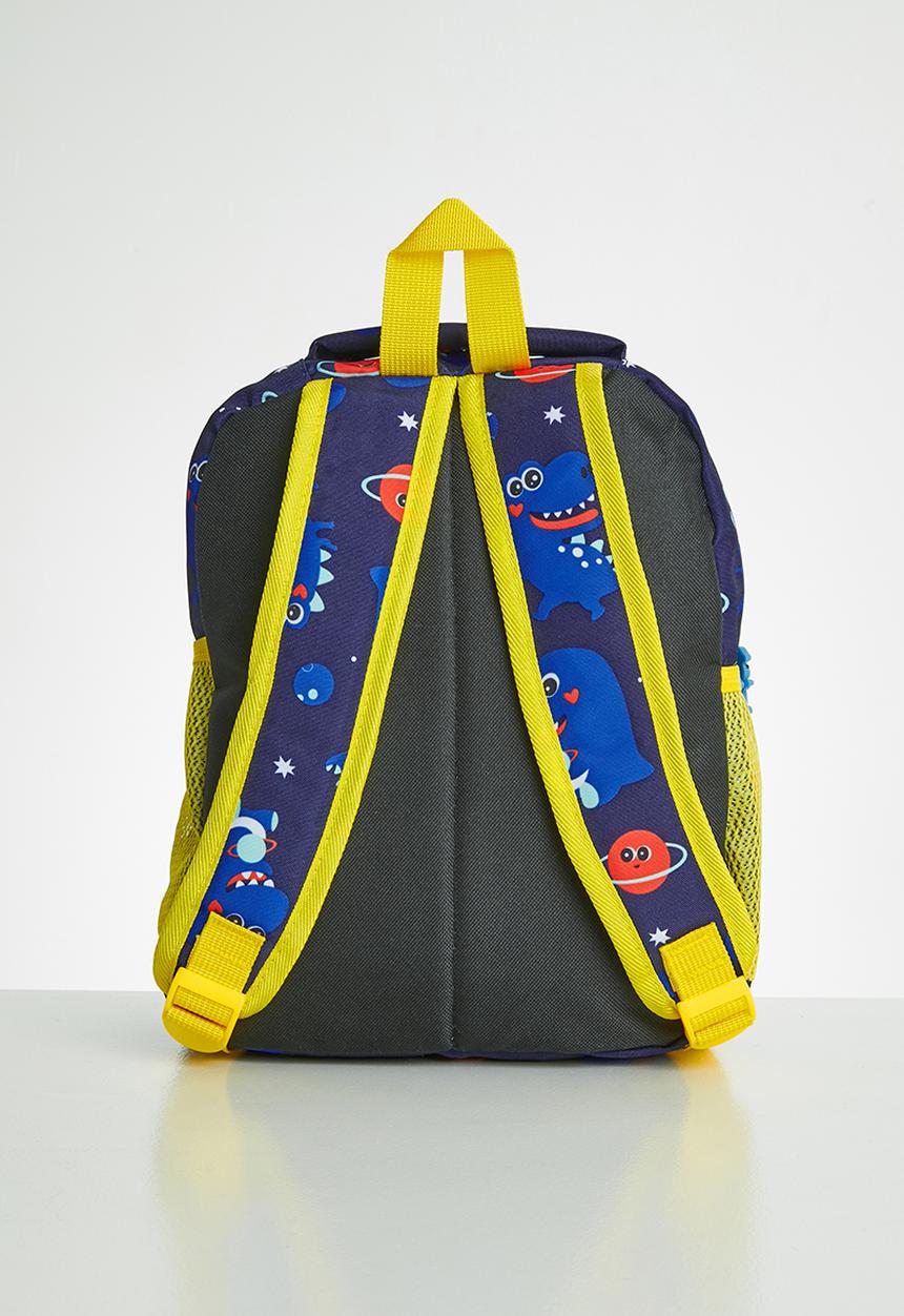Pop Candy - Dino space backpack - blue & yellow 