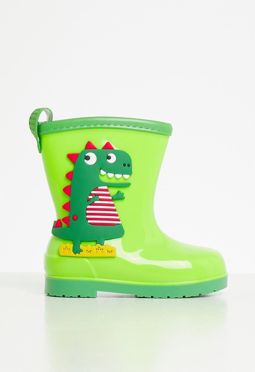 Pop Candy - Dino rain boots - green