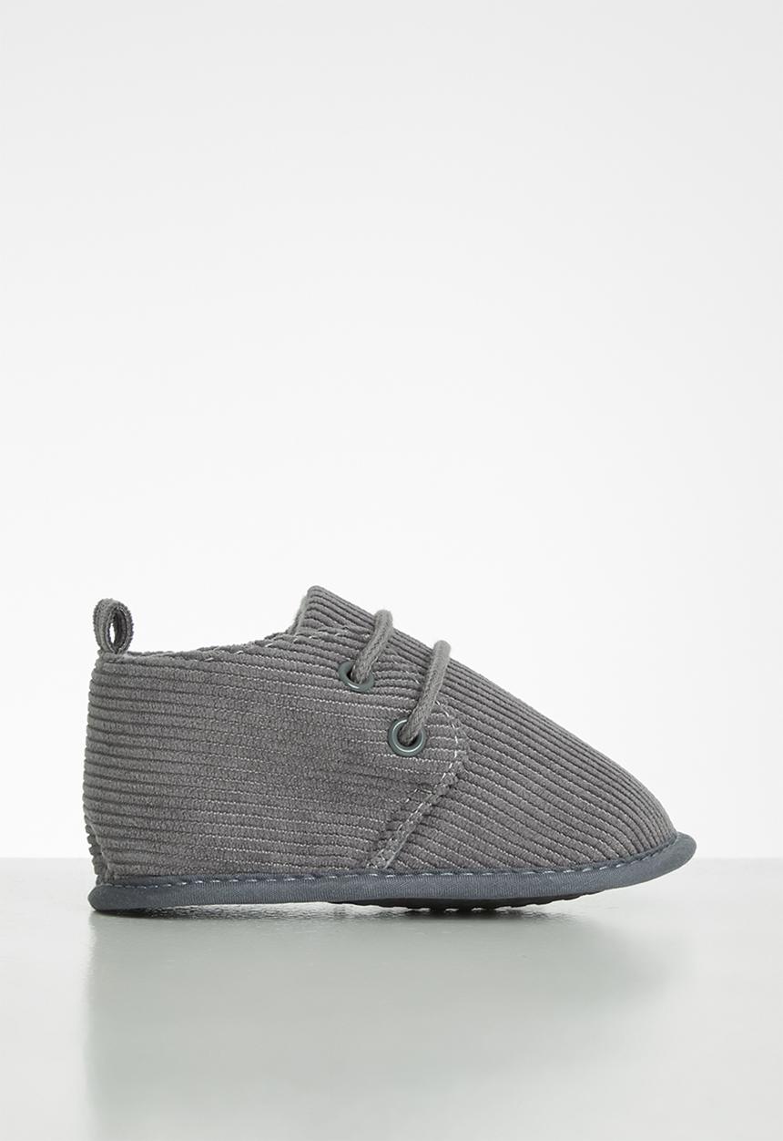 Pop Candy - Corduroy soft bottom boots - grey