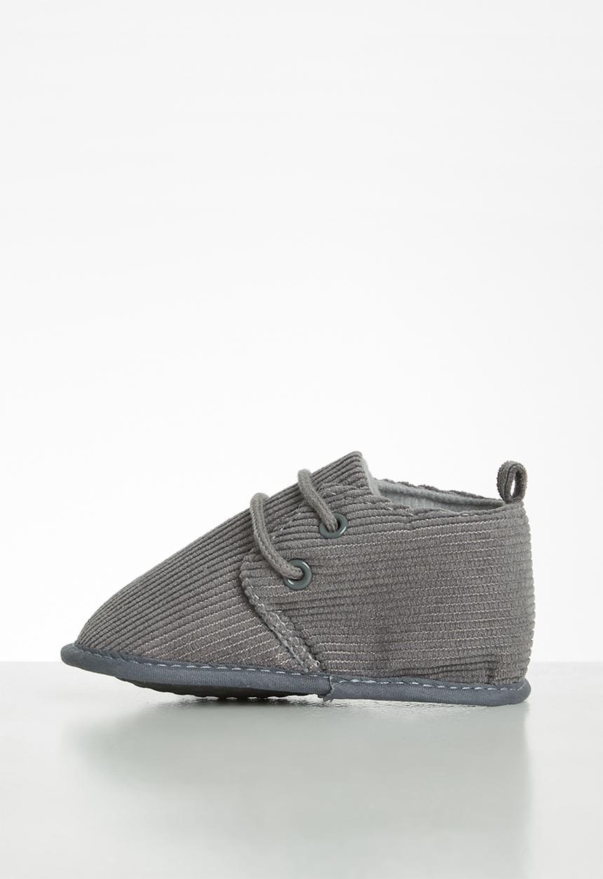 Pop Candy - Corduroy soft bottom boots - grey