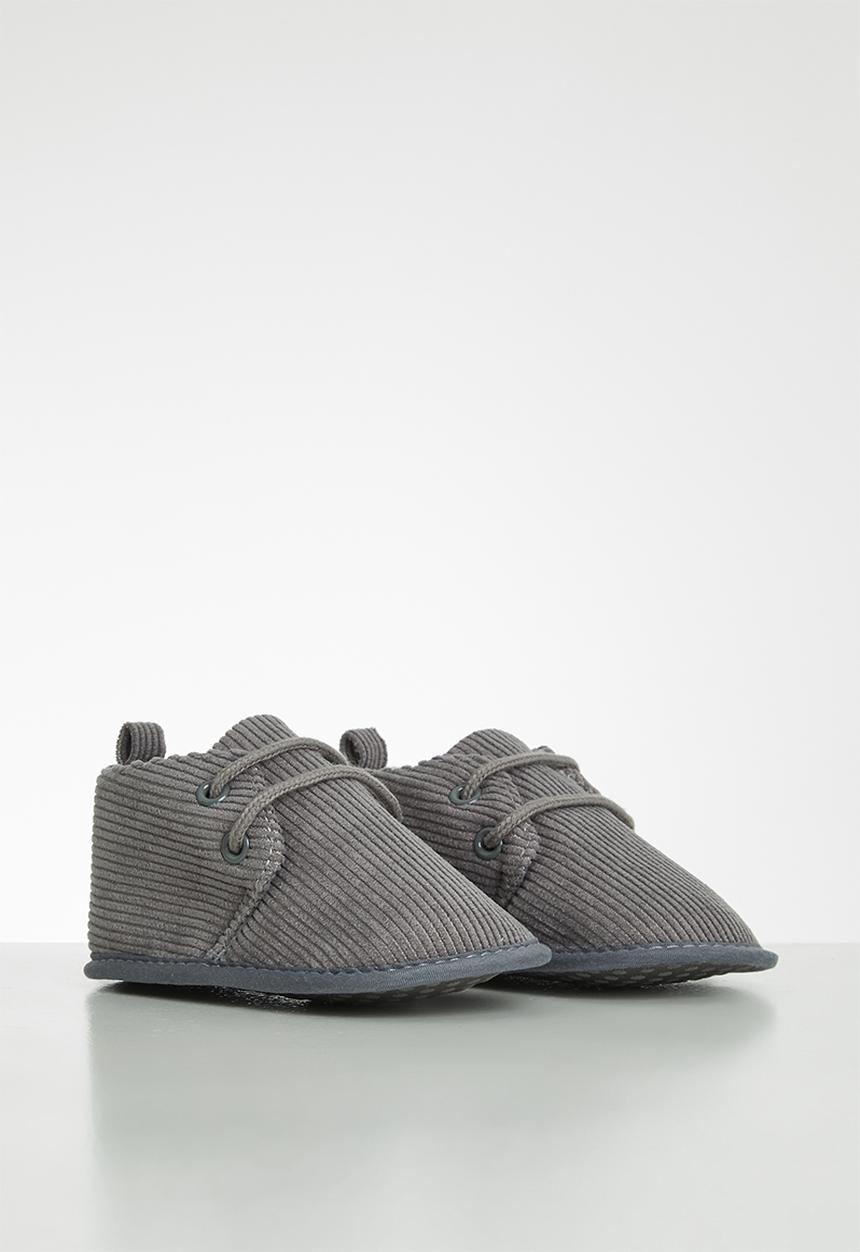 Pop Candy - Corduroy soft bottom boots - grey