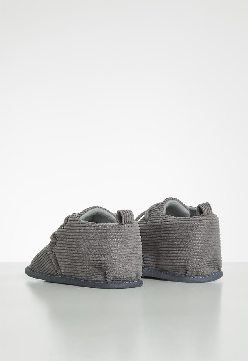 Pop Candy - Corduroy soft bottom boots - grey