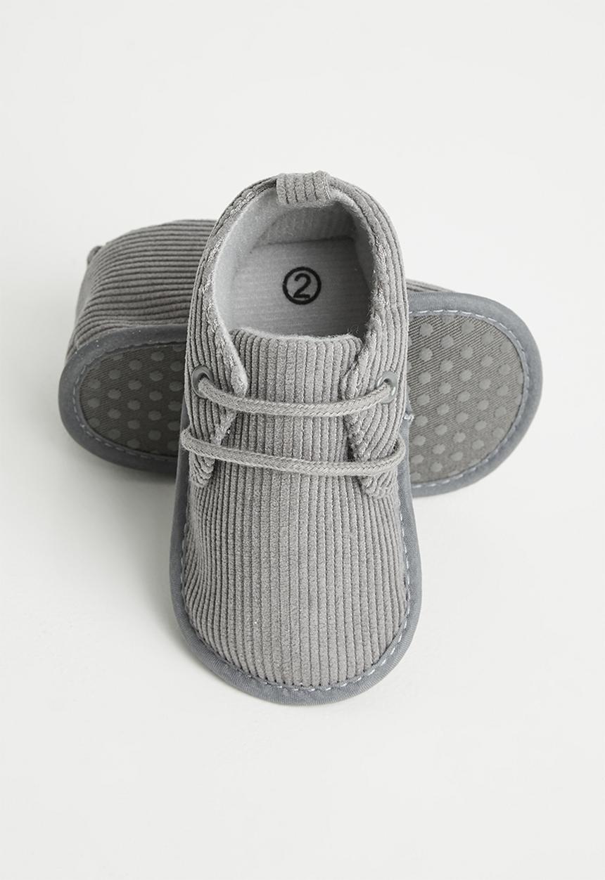Pop Candy - Corduroy soft bottom boots - grey