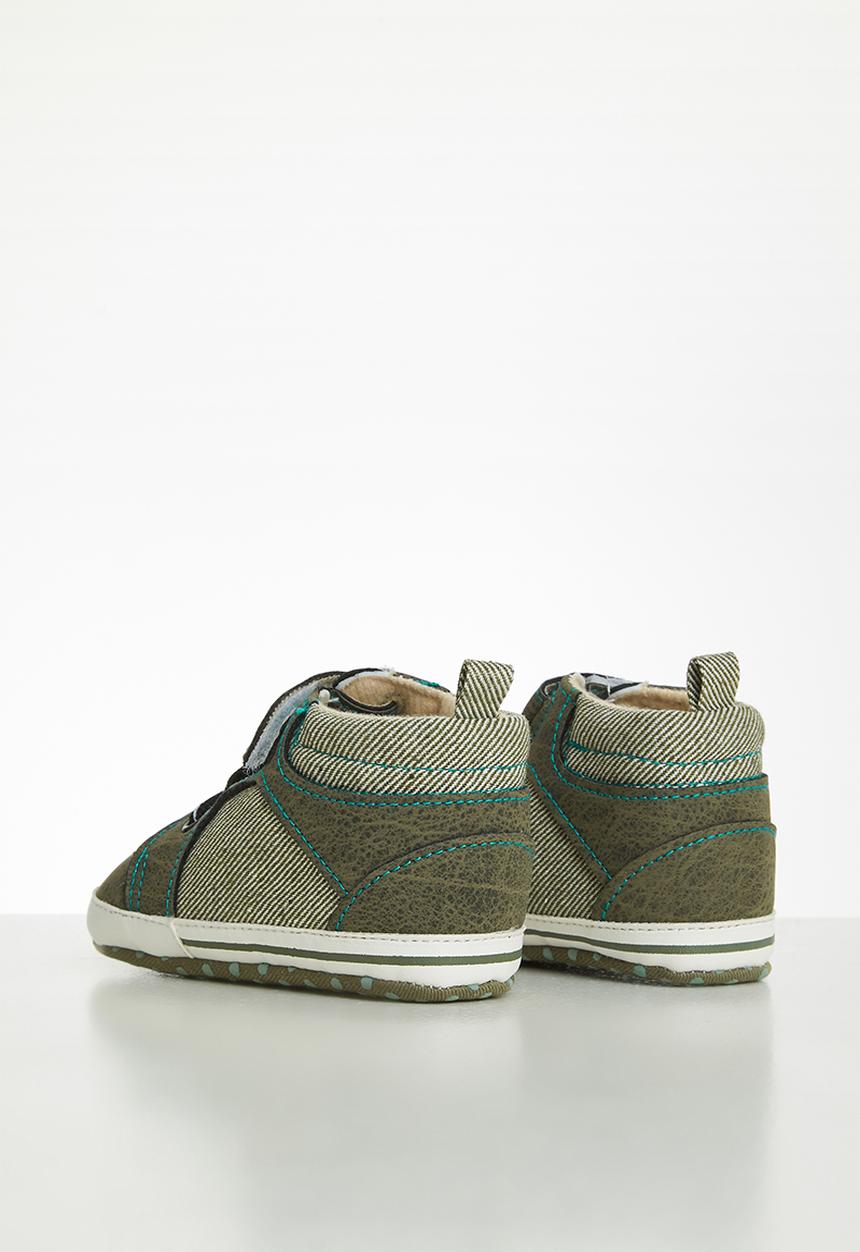 Pop Candy - Baby boys hi-top sneaker - khaki