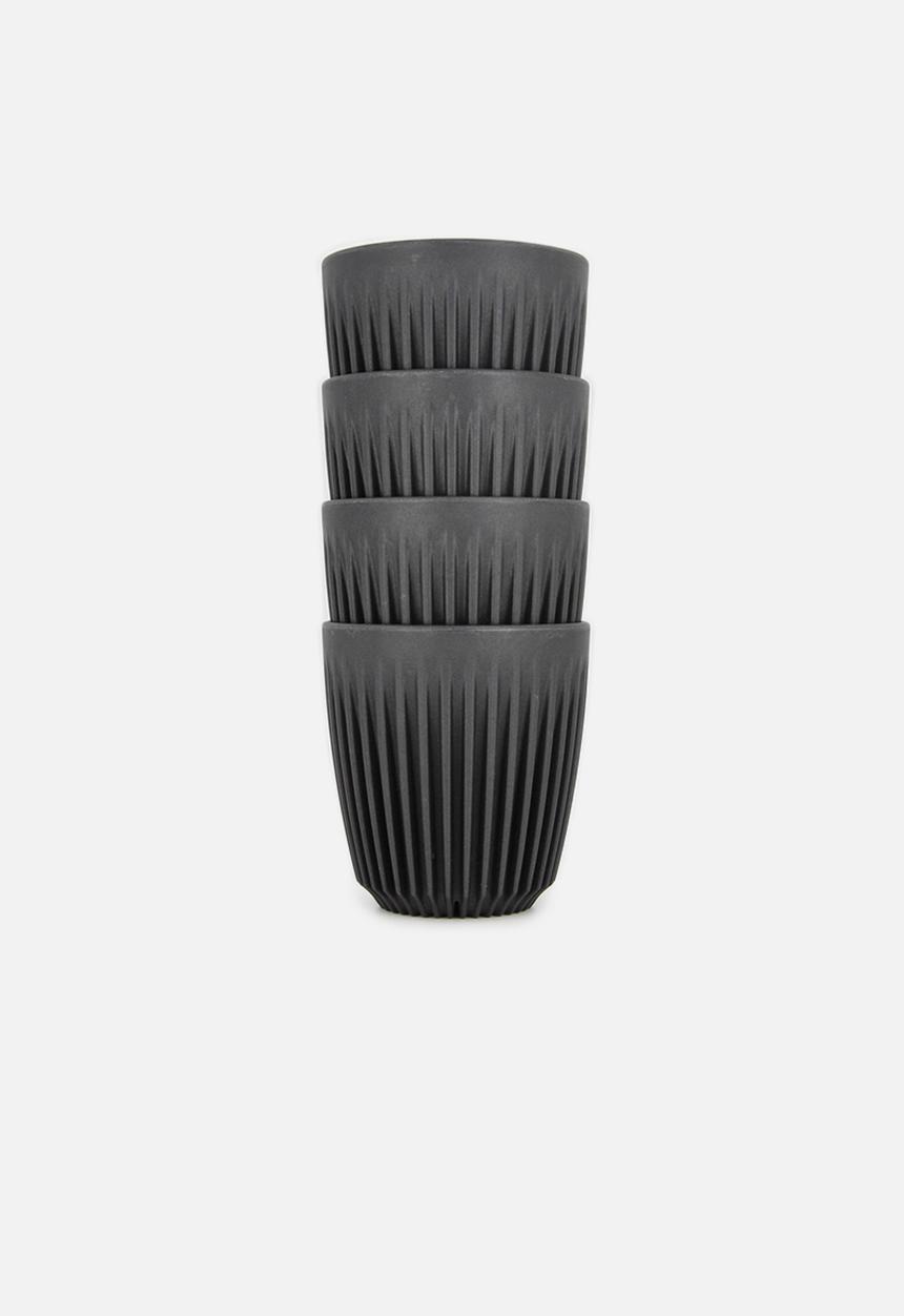 Huskee - Huskee cup 235ml set of 4 - charcoal