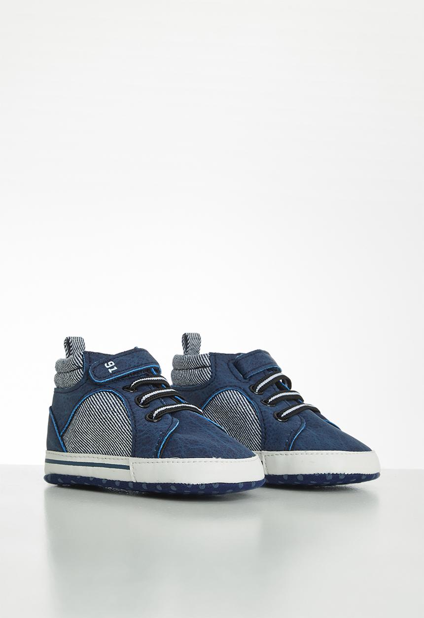 Pop Candy - Baby boys hi-top sneaker - navy