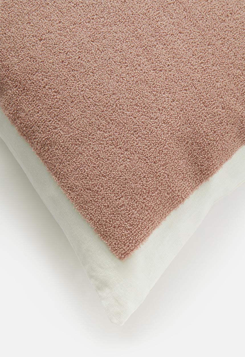 Sixth Floor - Block cushion cover - rose